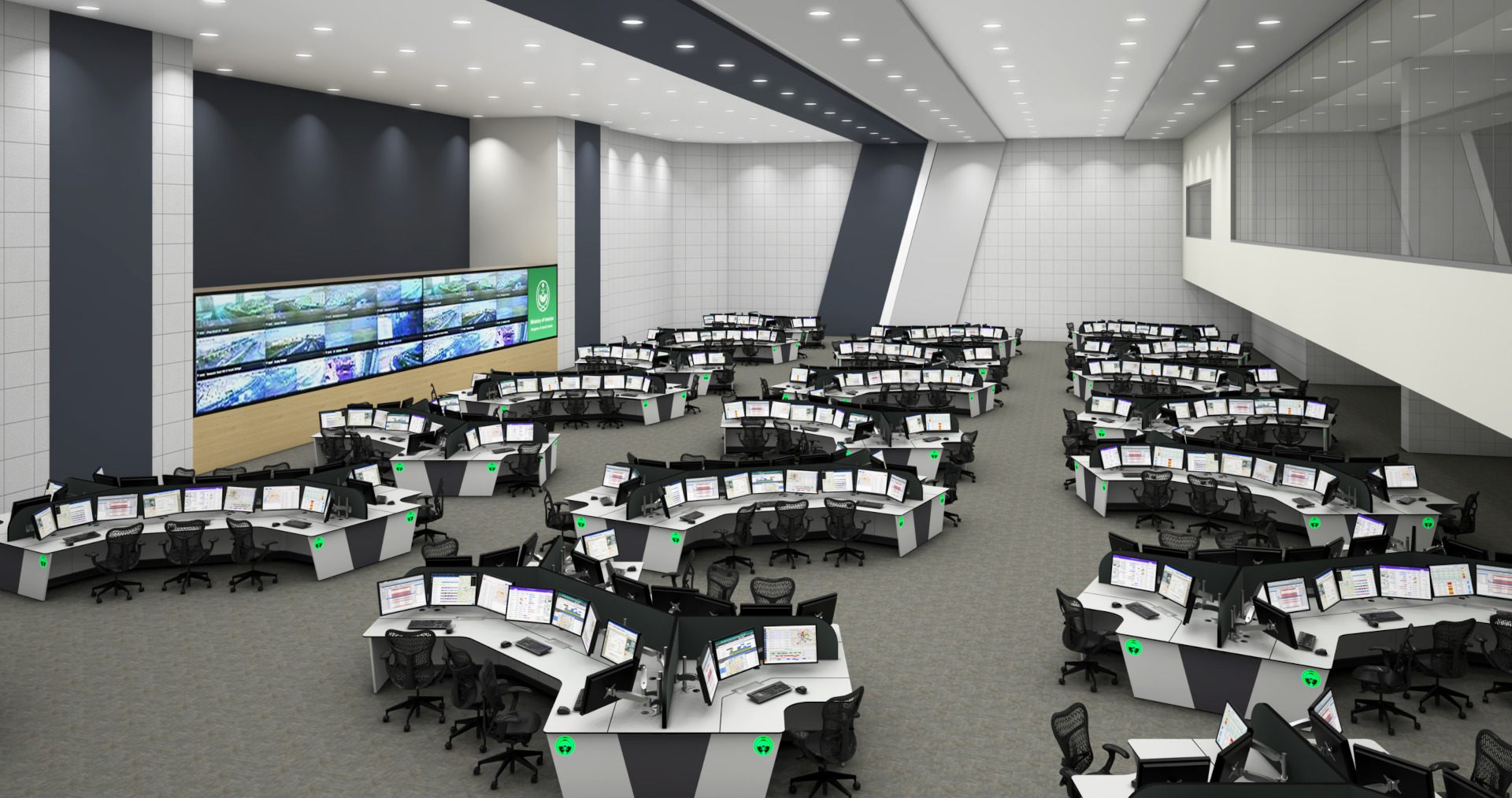 MOI911 | Saudi Arabia | LundHalsey | Security Command and Control Room