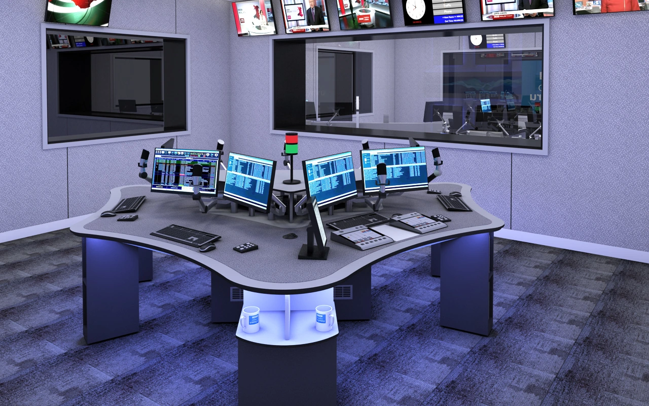 Broadcast control room | BBC Cymru Wales New Broadcast House LundHalsey 2