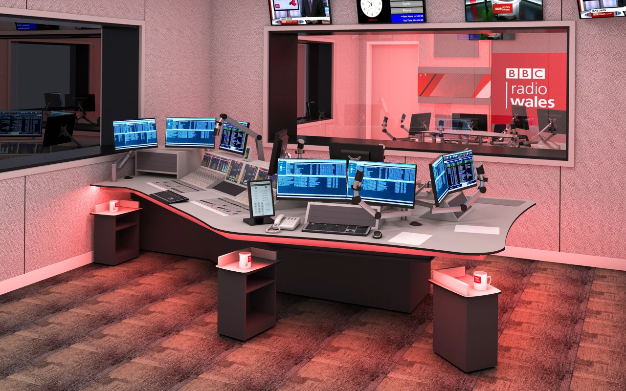 Broadcast control room | BBC Cymru Wales New Broadcast House LundHalsey 3