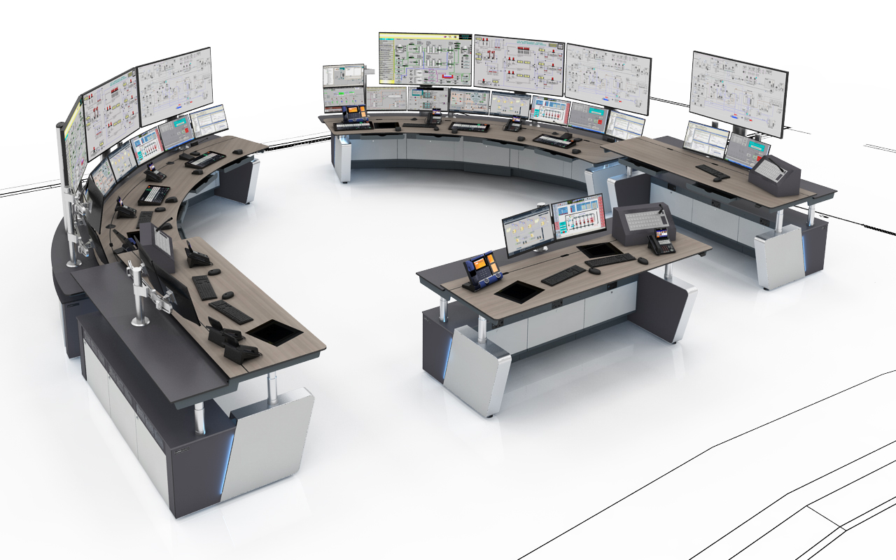 Oil & Gas Control room console design | LundHalsey